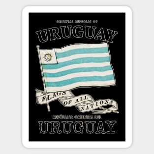 Vintage Uruguay Country Flag Sticker